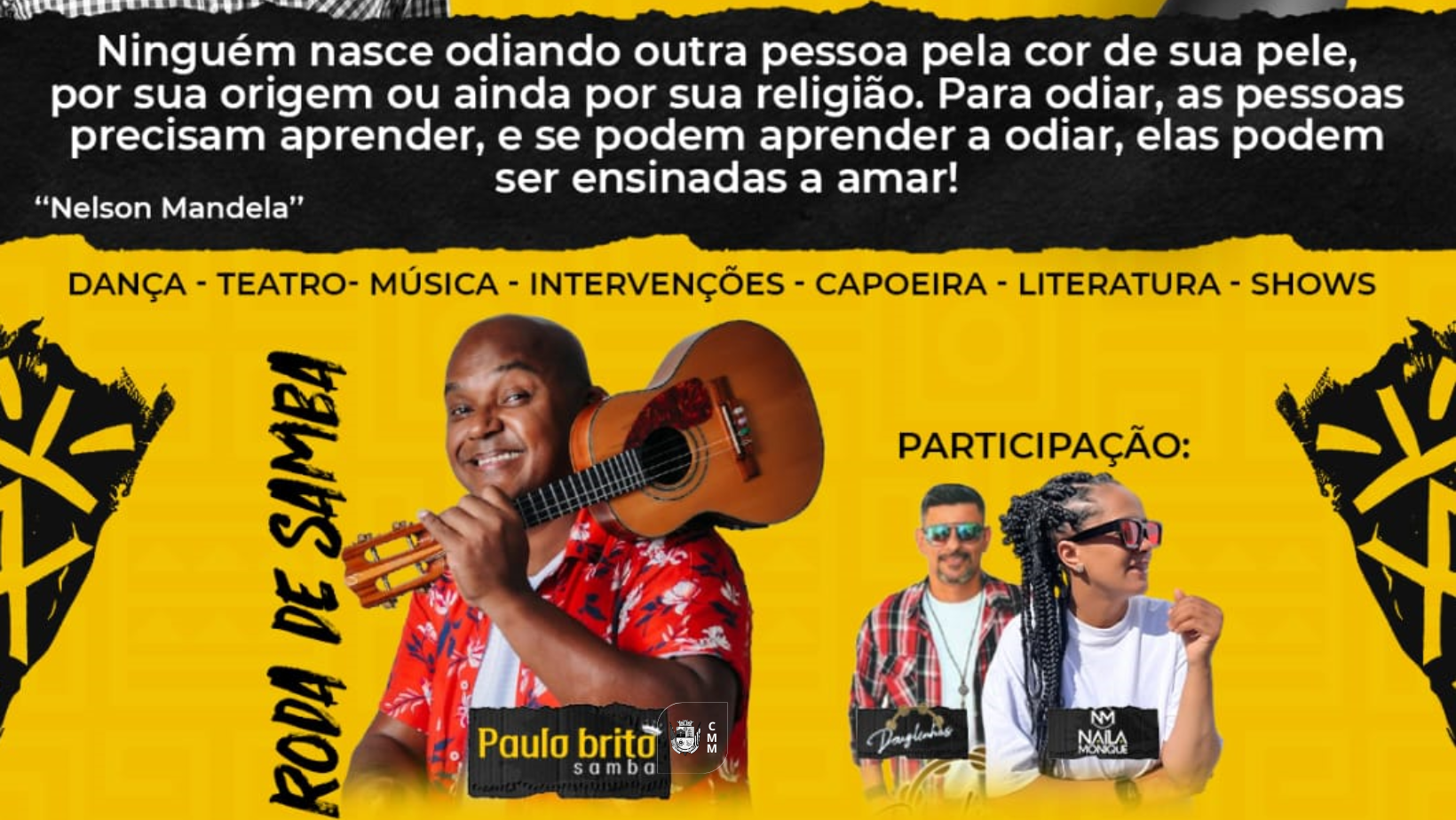 Evento promoverá o Dia da Consciência Negra com ações culturais em Mirassol