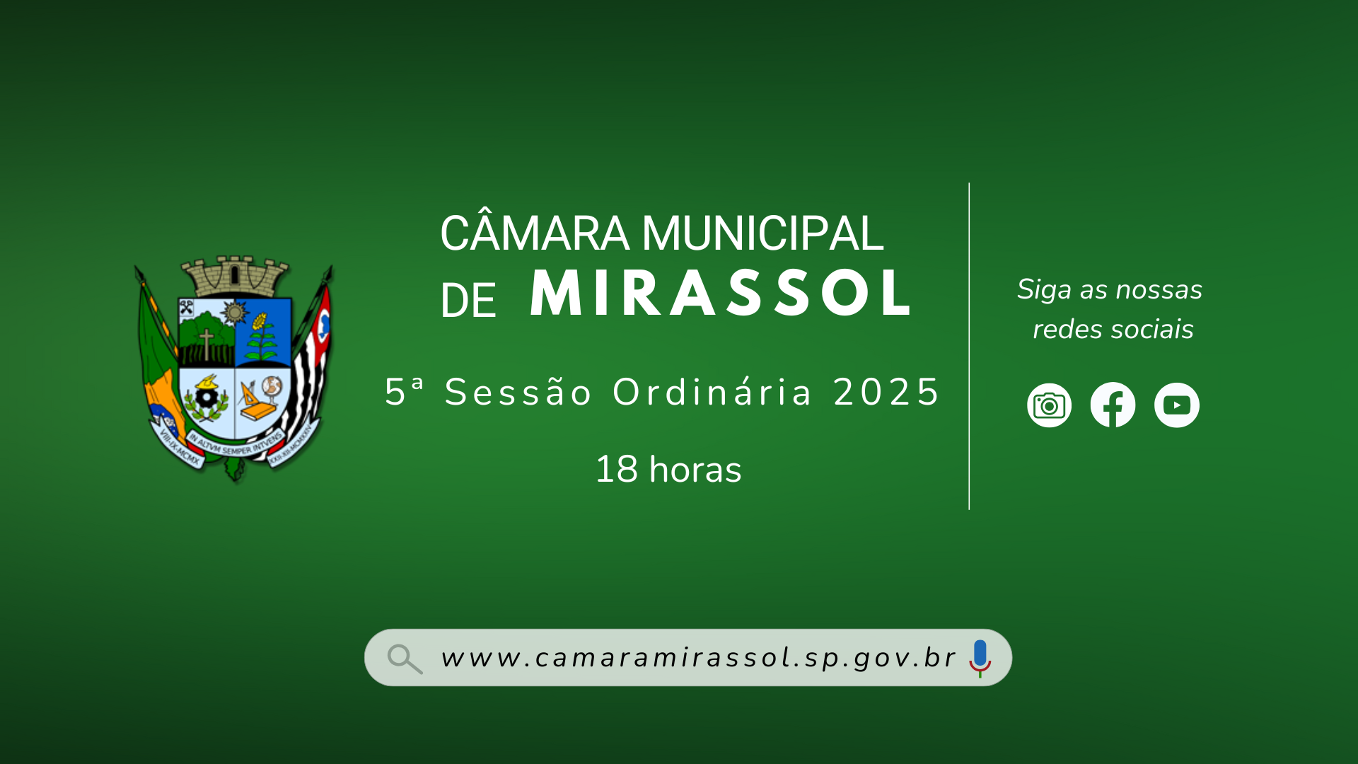 Pauta da 5ª Sessão Ordinária 2025