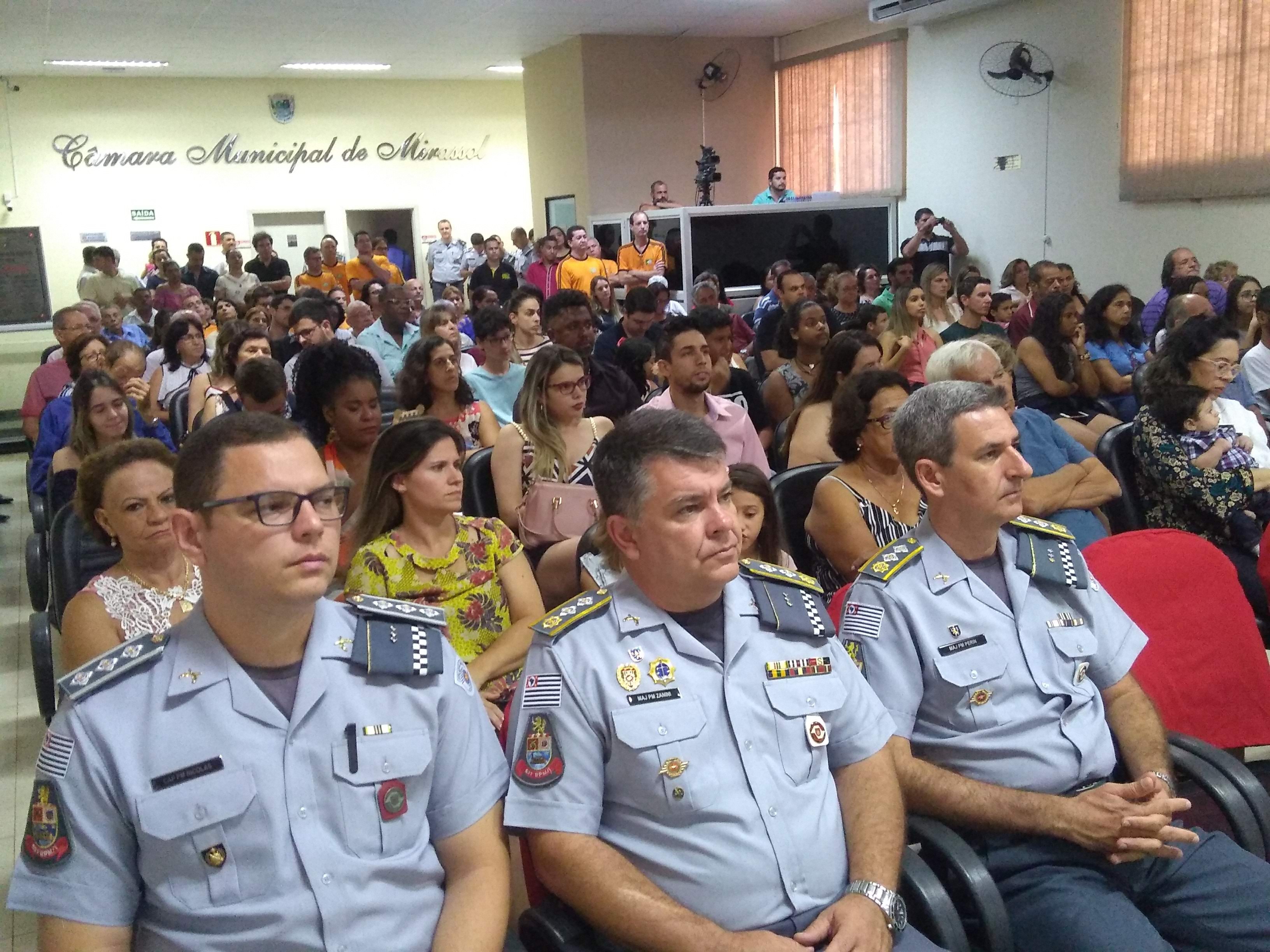 Uma das sessões solenes realizadas no ano passado, na Câmara de Mirassol / Arquivo