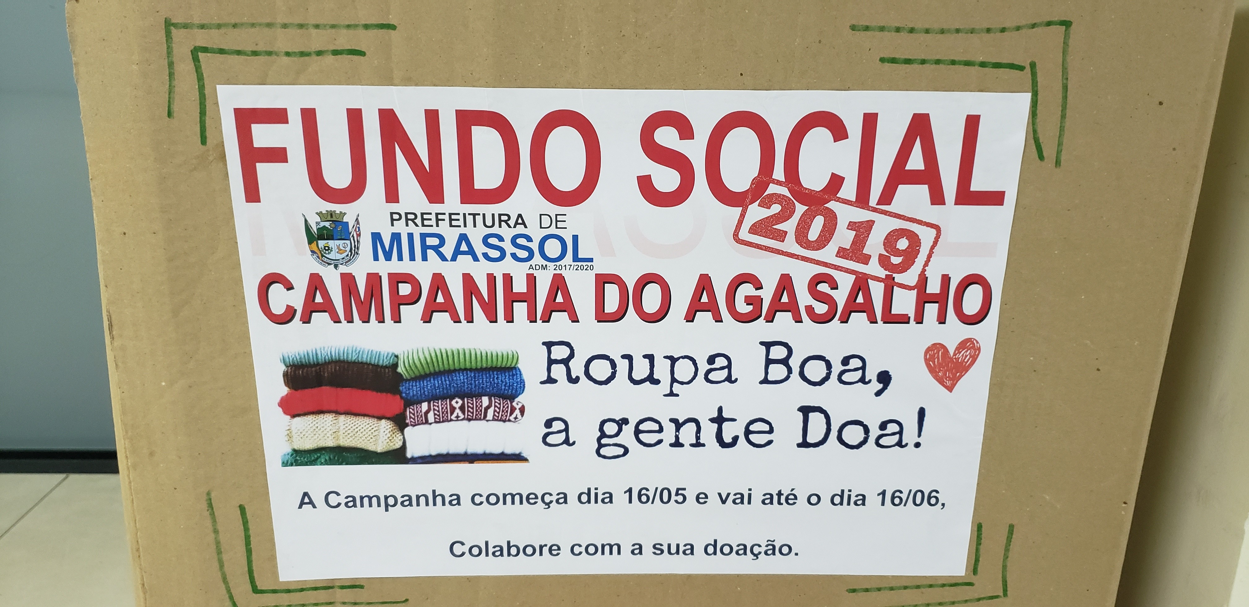 Procure um dos pontos de arrecadação e faça a sua doação