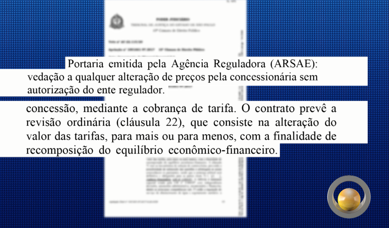 Reajuste havia sido dado após sentença arbitral favorável à Sanessol, em 2017 / Reprodução TV Câmara